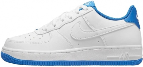 Кросівки підліткові Nike AIR FORCE 1 ESS (GS) біло-сині DV1331-101