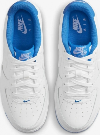 Кросівки підліткові Nike AIR FORCE 1 ESS (GS) біло-сині DV1331-101