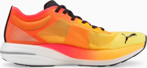 Кросівки бігові жіночі Puma DEVIATE NITRO ELITE FIREGLOW оранжево-жовті 377603-01