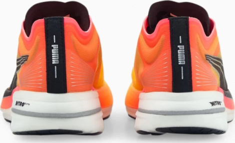 Кросівки бігові жіночі Puma DEVIATE NITRO ELITE FIREGLOW оранжево-жовті 377603-01