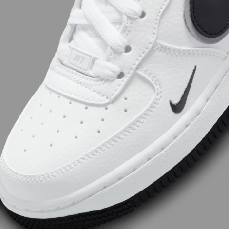 Кросівки підліткові Nike AIR FORCE 1 (GS) біло-срібно-чорні DX9269-100