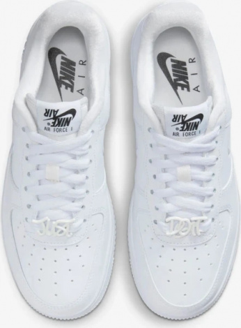 Кроссовки Женские Nike Air Force 1 Low '07 Se Just Do It Triple White (Fb8251-100)