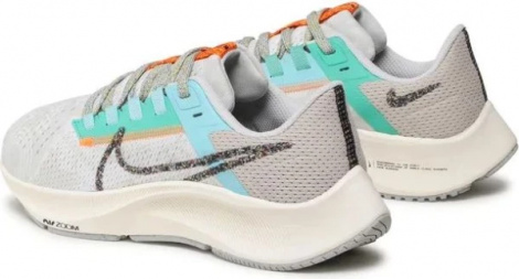 Кросівки бігові жіночіі Nike WMNS AIR ZOOM PEGASUS 38 MFS сірі білі DC4566-100