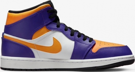 Кроссовки Мужские Jordan 1 Mid Фиолетовые Dq8426-517 44