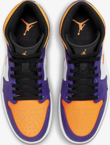 Кроссовки Мужские Jordan 1 Mid Фиолетовые Dq8426-517 44