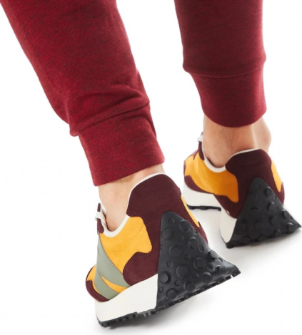 Кросівки New Balance 327 оранжево-коричнево-оливкові MS327LY1