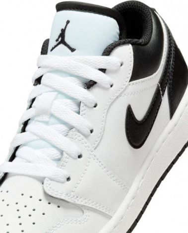 Кросівки підліткові Nike AIR JORDAN 1 LOW (GS) біло-чорні 553560-132