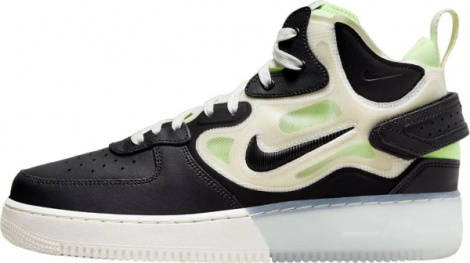 Кросівки Nike AIR FORCE 1 MID REACT чорно-зелені DQ1872-100