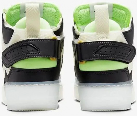 Кросівки Nike AIR FORCE 1 MID REACT чорно-зелені DQ1872-100