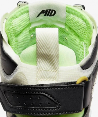 Кросівки Nike AIR FORCE 1 MID REACT чорно-зелені DQ1872-100