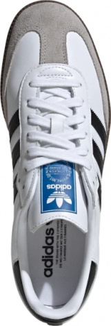 Кеди Adidas SAMBA OG біло-бежево-чорні B75806