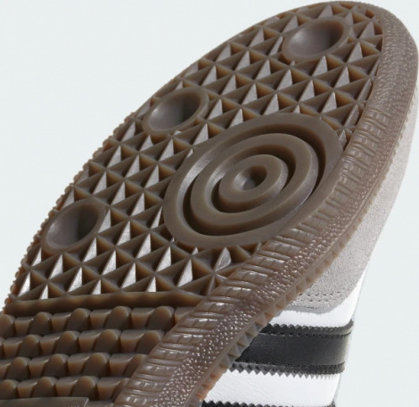 Кеди Adidas SAMBA OG біло-бежево-чорні B75806