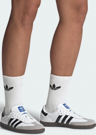 Кеди Adidas SAMBA OG біло-бежево-чорні B75806