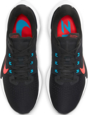 Кроссовки беговые Nike AIR ZOOM VOMERO 15 черно-красно-голубые CU1855-004