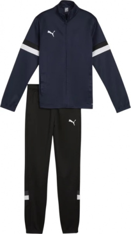 Костюм Спортивный Puma Teamrise Tracksuit Jr Темно-Синий, Черный Детский 140