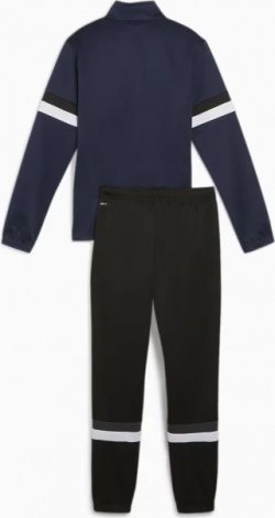 Костюм Спортивный Puma Teamrise Tracksuit Jr Темно-Синий, Черный Детский 140