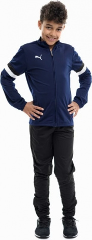 Костюм Спортивный Puma Teamrise Tracksuit Jr Темно-Синий, Черный Детский 140