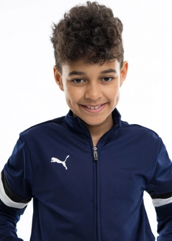 Костюм Спортивный Puma Teamrise Tracksuit Jr Темно-Синий, Черный Детский 140