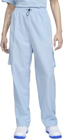 Спортивные штаны женские Nike W ESSNTL WVN HR PNT CARGO голубые DO7209-441