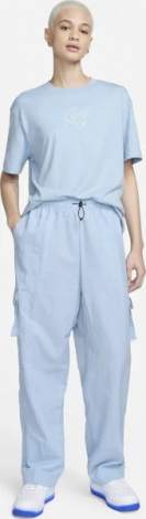 Спортивные штаны женские Nike W ESSNTL WVN HR PNT CARGO голубые DO7209-441