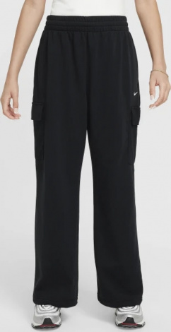 Спортивні штани підліткові Nike G NSW DF FLC OVRSZDPANT DNCE чорні FZ5550-010