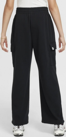 Спортивні штани підліткові Nike G NSW DF FLC OVRSZDPANT DNCE чорні FZ5550-010