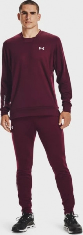 Спортивные штаны Under Armour TERRY PANTS бордовые 1366265-600