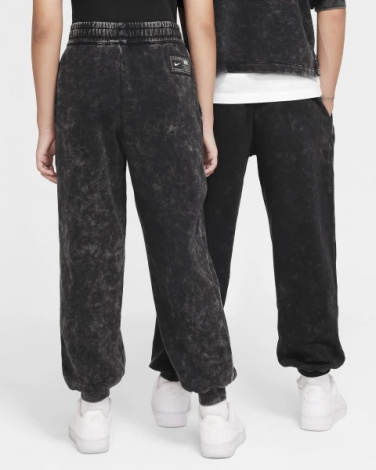 Спортивні штани підліткові Nike K NK COB FLC PANT WASH чорні FZ5264-010