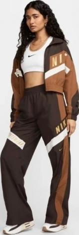 Спортивні штани жіночі Nike SPORTSWEAR HIGH-WAISTED коричнево-білі HF5957-220