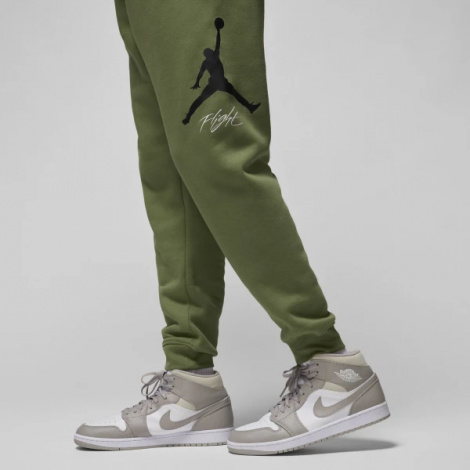 Спортивные штаны Nike M J ESS FLC BASELINE PANT оливковые FD7345-340