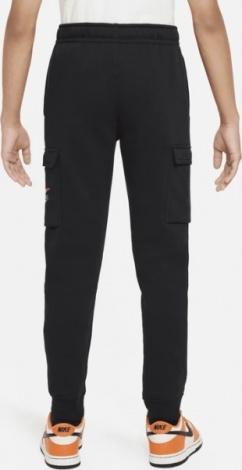 Спортивные штаны подростковые Nike B NSW SI FLC CARGO PANT BB черные FZ4718-010