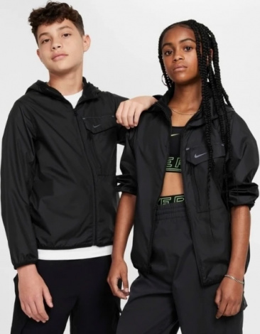 Куртка подростковая Nike K NSW CITY UTILITY JACKET черная FZ4905-010