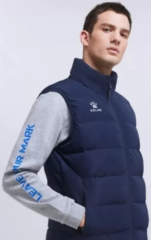 Жилетка зимова Kelme COTTON VEST темно-синя 8161MJ1001.9416
