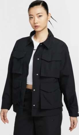 Куртка жіноча Nike SPORTSWEAR ESSENTIALS WOVEN CARGO JACKET чорна HJ1007-010