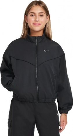 Куртка подростковая Nike G NSW LTWT OVRSZD JKT STY STAR черная FZ5557-010