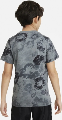 Футболка підліткова Nike K NSW TEE CLUB SSNL AOP сіра FN9612-084