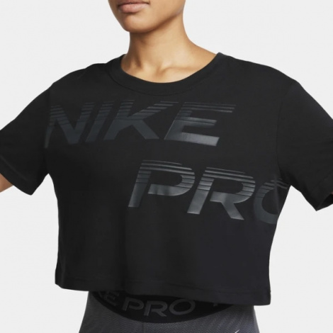 Футболка женская Nike W NK PRO GRX SS черная FQ4985-010