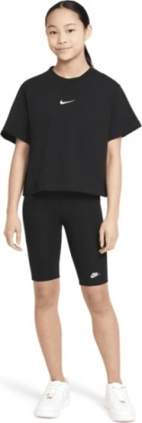 Футболка підліткова Nike G NSW TEE ESSNTL SS BOXY чорна DH5750-010