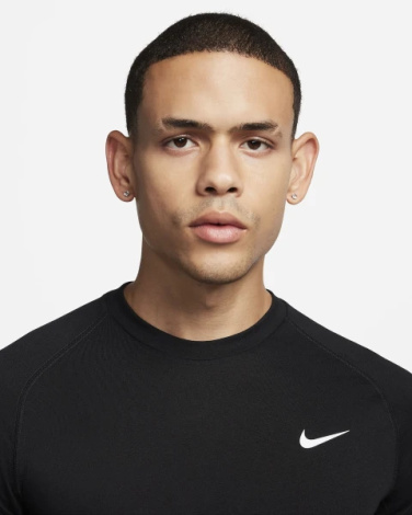Футболка Nike M NK DF FLEX REP SS TOP черная FN2979-010