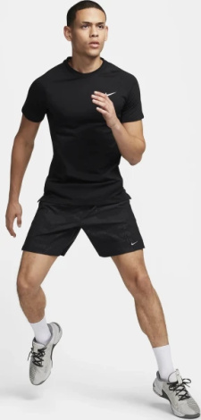 Футболка Nike M NK DF FLEX REP SS TOP черная FN2979-010
