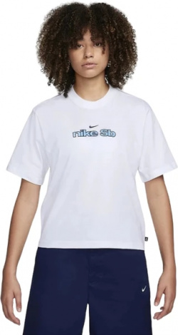 Футболка жіноча Nike U NK SB TEE LOGO BOXY біла FV4465-100