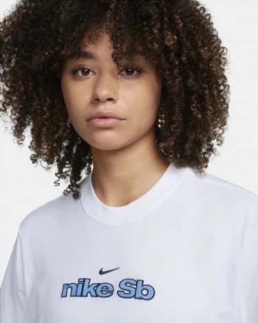 Футболка жіноча Nike U NK SB TEE LOGO BOXY біла FV4465-100