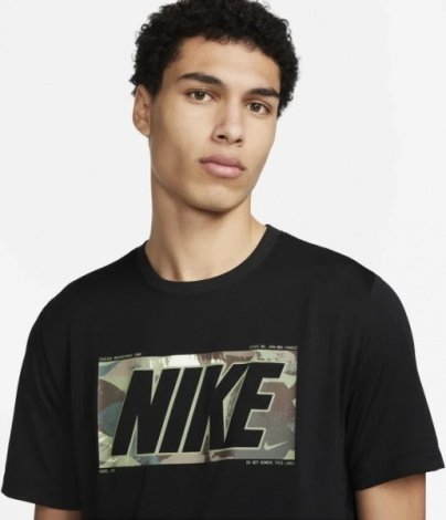 Футболка Nike DRI-FIT FITNESS T-SHIRT чорна FQ3885-010
