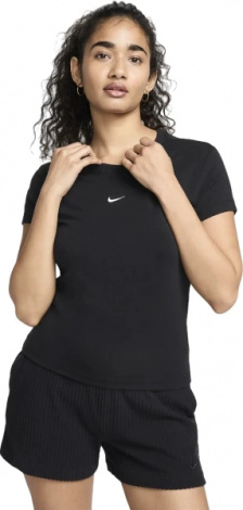 Футболка жіноча Nike W NSW NK CHLL KNT MD CRP чорна FV5508-010