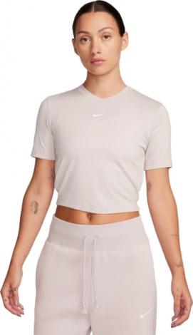 Футболка жіноча Nike W NSW TEE ESSNTL SLIM CRP LBR світло-фіолетова FB2873-019