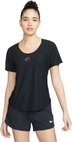 Футболка жіноча Nike W NK AIR DF SS TOP чорна DM7543-010