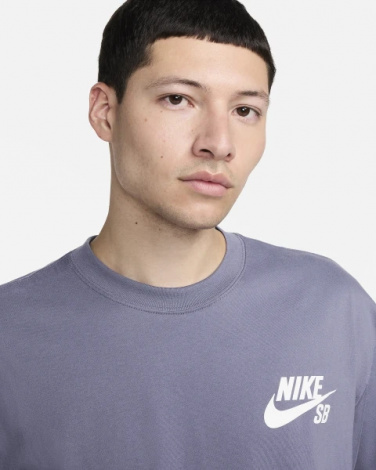 Футболка Nike M NK SB TEE LOGO LBR сіра DC7817-003