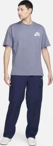 Футболка Nike M NK SB TEE LOGO LBR сіра DC7817-003