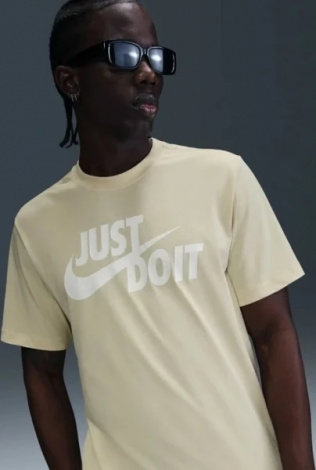 Футболка Nike JUST DO IT SWOOSH бежева AR5006-229