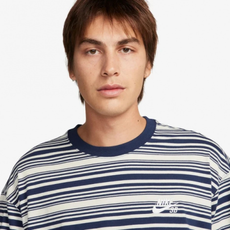 Футболка Nike U NK SB TEE M90 STRIPE SP24 біло-синій FQ3711-410